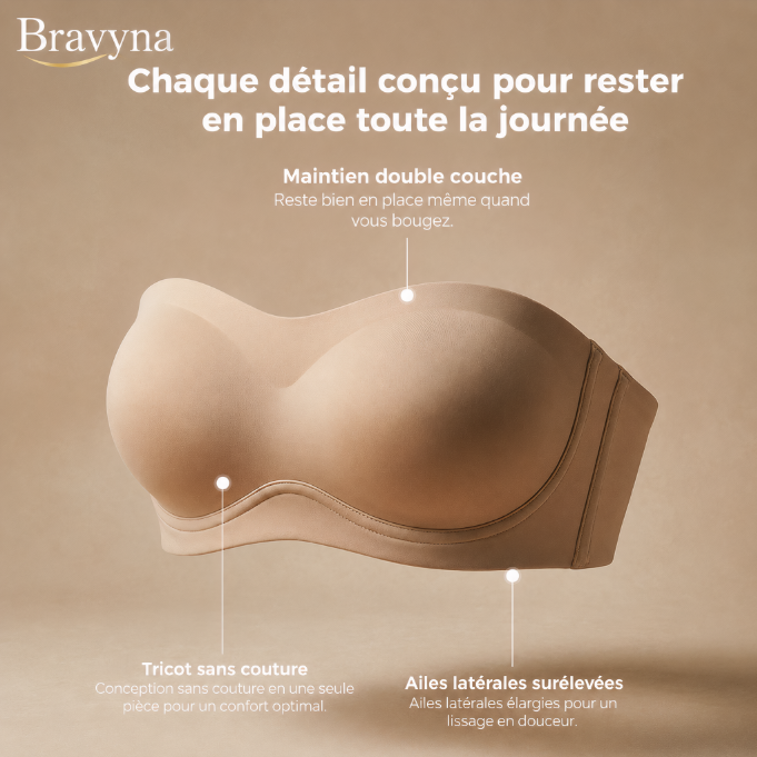 Soutien-gorge bandeau push-up Bravyna