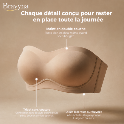 Soutien-gorge bandeau push-up Bravyna