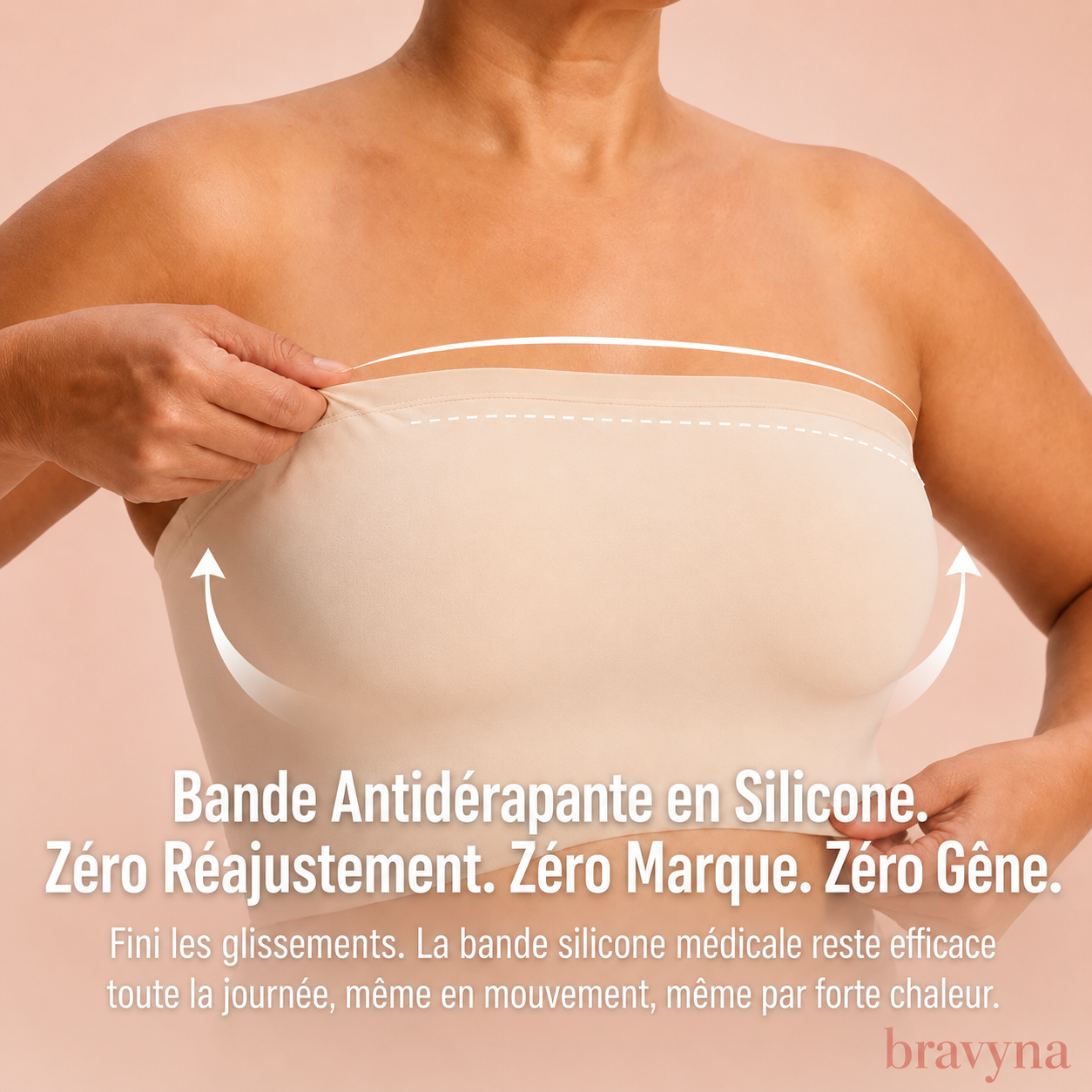Soutien-gorge bandeau push-up Bravyna